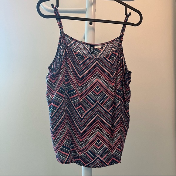 H&M Colourful Aztec Pattern Tank top - Picture 2 of 5